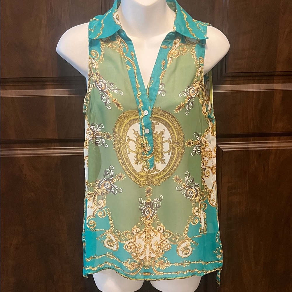 Apt. 9 Sheer Sleeveless Blouse